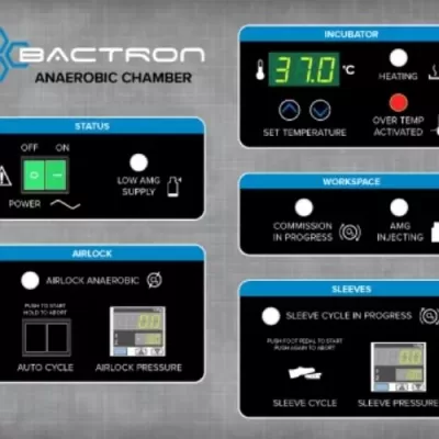 Tủ ủ Kỵ Khí Bactron 900 Control Panel
